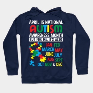 Autism Awareness Gift April is National Autism Month Autistic  Special Needs Hoodie